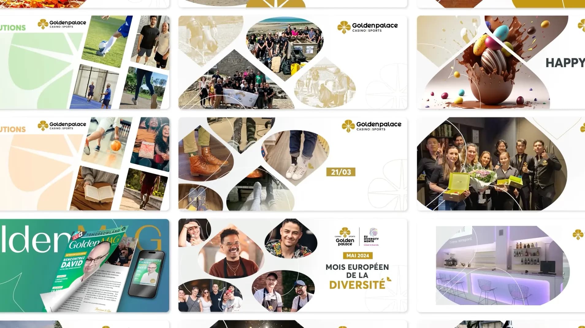 GOLDEN PALACE GROUP — A Handful of Corporate banners.